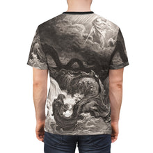 Load image into Gallery viewer, Slaying Leviathan Unisex Cut & Sew Tee (AOP)