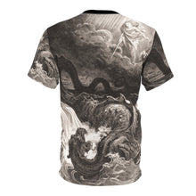 Load image into Gallery viewer, Slaying Leviathan Unisex Cut & Sew Tee (AOP)