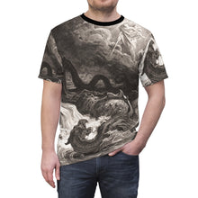 Load image into Gallery viewer, Slaying Leviathan Unisex Cut & Sew Tee (AOP)