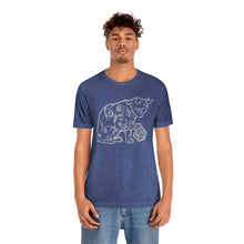 Load image into Gallery viewer, Cat Playing D&D Jersey Short Sleeve Tee