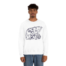 Load image into Gallery viewer, Cat Playing D&D Heavy Blend™ Crewneck Sweatshirt