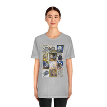 Load image into Gallery viewer, Medieval Cats Licking Their Butts Jersey Short Sleeve Tee
