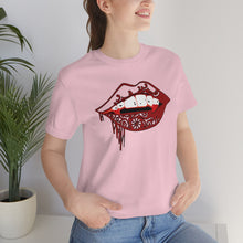Load image into Gallery viewer, Vampire Lips Jersey Short Sleeve Tee
