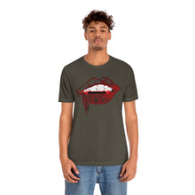 Load image into Gallery viewer, Vampire Lips Jersey Short Sleeve Tee