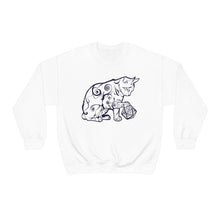 Load image into Gallery viewer, Cat Playing D&D Heavy Blend™ Crewneck Sweatshirt