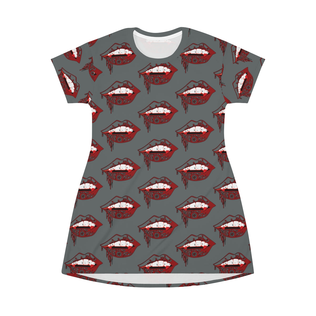 lips t shirt dress Juneteenth T-shirt Dress with Bold Lips
