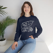 Load image into Gallery viewer, Cat Playing D&D Heavy Blend™ Crewneck Sweatshirt