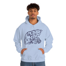 Load image into Gallery viewer, Cat Playing D&D Heavy Blend™ Hooded Sweatshirt