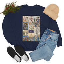 Load image into Gallery viewer, People Getting Stabbed In Medieval Manuscripts Heavy Blend™ Crewneck Sweatshirt