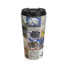Load image into Gallery viewer, Medieval Cats Licking Their Butts Stainless Steel Travel Mug