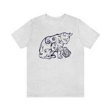 Load image into Gallery viewer, Cat Playing D&D Jersey Short Sleeve Tee