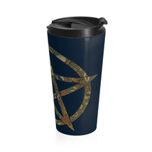 Load image into Gallery viewer, Garden Print Pentagram Stainless Steel Travel Mug