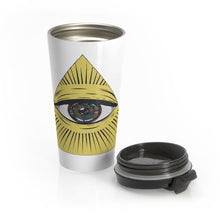 Load image into Gallery viewer, Illuminati Eye Stainless Steel Travel Mug