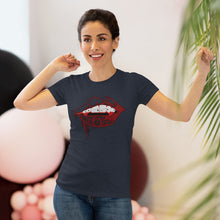 Load image into Gallery viewer, Vampire Lips Slim Fit Triblend Tee