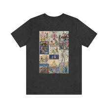 Load image into Gallery viewer, People Getting Stabbed in Medieval Manuscripts Jersey Short Sleeve Tee