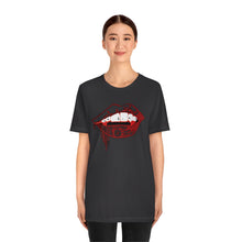 Load image into Gallery viewer, Vampire Lips Jersey Short Sleeve Tee