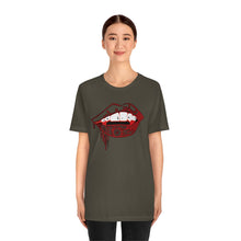 Load image into Gallery viewer, Vampire Lips Jersey Short Sleeve Tee