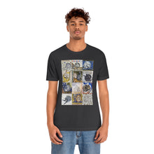 Load image into Gallery viewer, Medieval Cats Licking Their Butts Jersey Short Sleeve Tee