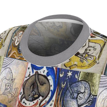Load image into Gallery viewer, Medieval Cats Licking Their Butts Women's AOP  Tee