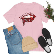 Load image into Gallery viewer, Vampire Lips Jersey Short Sleeve Tee