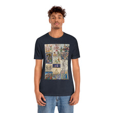 Load image into Gallery viewer, People Getting Stabbed in Medieval Manuscripts Jersey Short Sleeve Tee