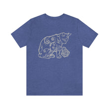 Load image into Gallery viewer, Cat Playing D&D Jersey Short Sleeve Tee