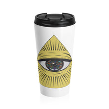 Load image into Gallery viewer, Illuminati Eye Stainless Steel Travel Mug