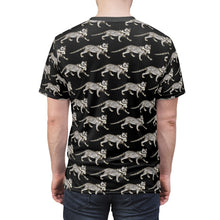 Load image into Gallery viewer, Flaisch Macht Flaisch Cat AOP Tee
