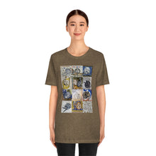 Load image into Gallery viewer, Medieval Cats Licking Their Butts Jersey Short Sleeve Tee