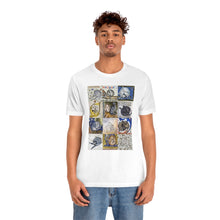 Load image into Gallery viewer, Medieval Cats Licking Their Butts Jersey Short Sleeve Tee