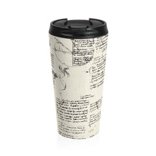 Load image into Gallery viewer, Da Vinci's Notebook Stainless Steel Travel Mug