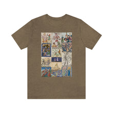 Load image into Gallery viewer, People Getting Stabbed in Medieval Manuscripts Jersey Short Sleeve Tee
