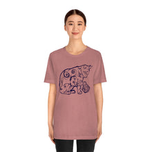 Load image into Gallery viewer, Cat Playing D&D Jersey Short Sleeve Tee