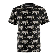 Load image into Gallery viewer, Flaisch Macht Flaisch Cat AOP Tee