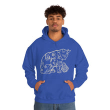 Load image into Gallery viewer, Cat Playing D&D Heavy Blend™ Hooded Sweatshirt