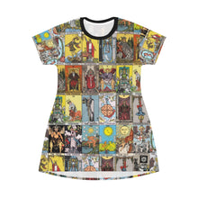 Load image into Gallery viewer, Tarot All Over Print T-Shirt Mini-Dress
