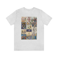 Load image into Gallery viewer, People Getting Stabbed in Medieval Manuscripts Jersey Short Sleeve Tee