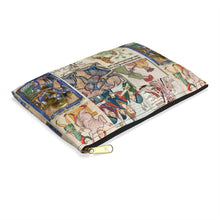 Load image into Gallery viewer, People Getting Stabbed in Medieval Manuscripts Accessory Pouch