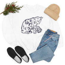 Load image into Gallery viewer, Cat Playing D&D Heavy Blend™ Crewneck Sweatshirt