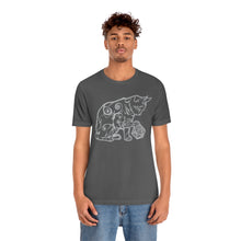 Load image into Gallery viewer, Cat Playing D&D Jersey Short Sleeve Tee