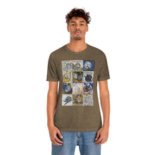 Load image into Gallery viewer, Medieval Cats Licking Their Butts Jersey Short Sleeve Tee