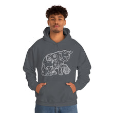 Load image into Gallery viewer, Cat Playing D&D Heavy Blend™ Hooded Sweatshirt