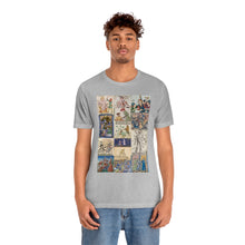 Load image into Gallery viewer, People Getting Stabbed in Medieval Manuscripts Jersey Short Sleeve Tee