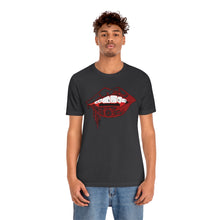 Load image into Gallery viewer, Vampire Lips Jersey Short Sleeve Tee