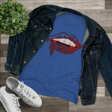 Load image into Gallery viewer, Vampire Lips Slim Fit Triblend Tee