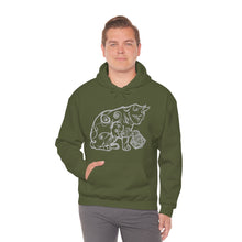 Load image into Gallery viewer, Cat Playing D&D Heavy Blend™ Hooded Sweatshirt