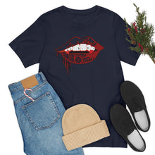 Load image into Gallery viewer, Vampire Lips Jersey Short Sleeve Tee