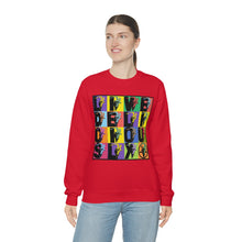 Load image into Gallery viewer, Live Deliciously Heavy Blend™ Crewneck Sweatshirt