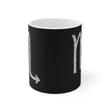 Load image into Gallery viewer, Scorpio Newsprint Ceramic Mug 11oz
