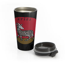 Load image into Gallery viewer, Aries Vintage Stainless Steel Travel Mug